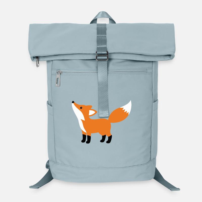Süßer neugieriger Fuchs minimalistischen Stil Laptop-Rucksack 