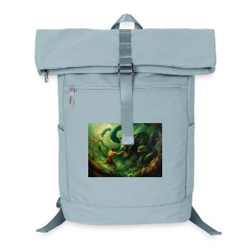 Heracles Battles the Hydra of Lerna - Laptop Backpack - ice blue - Front