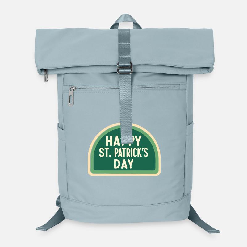 St. Patrick's Day Grünes Abzeichen Laptop-Rucksack 