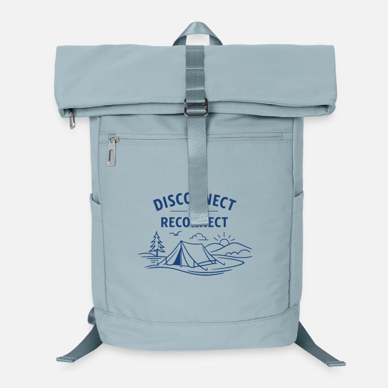 Disconnect to reconnect | Camping Mindfulness Laptop Backpack