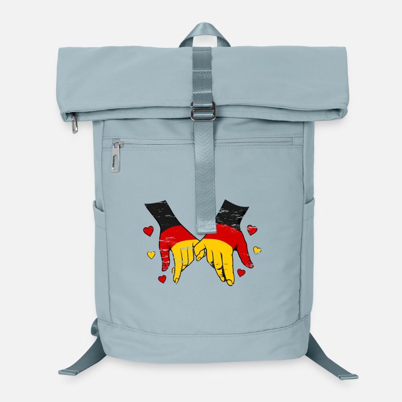 Germany flag holding hands used Laptop Backpack