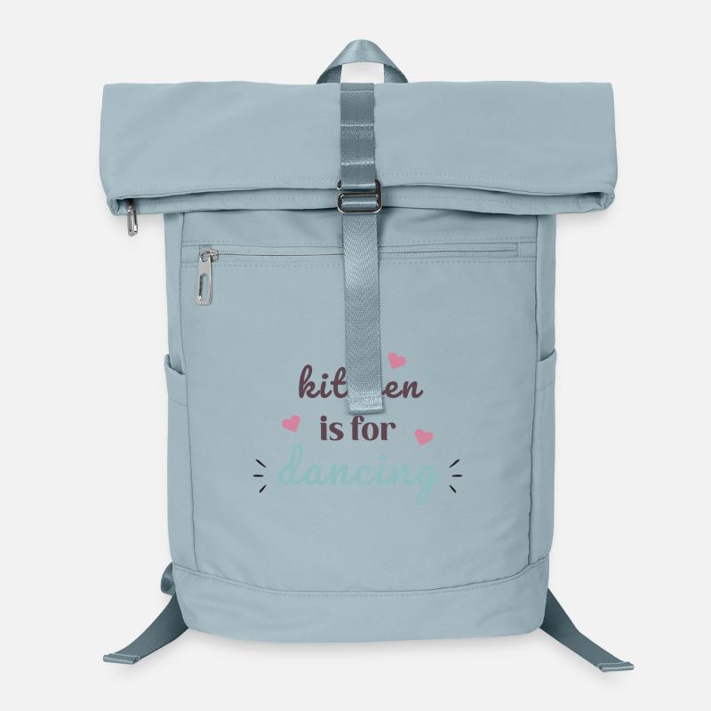 Kitchen Is For Dancing Cute Cooking Quote Design Laptop Backpack