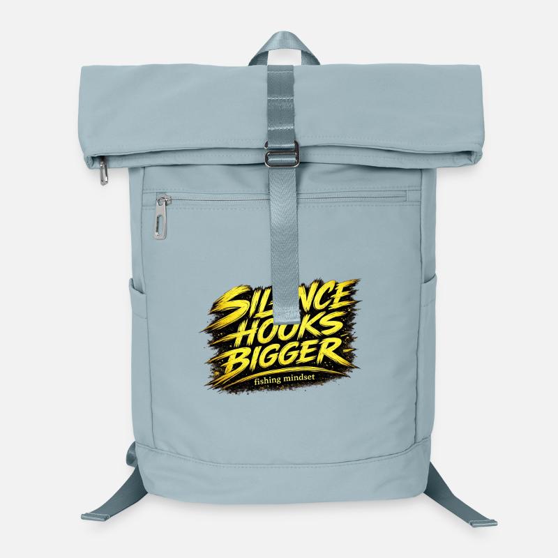 Silence Hooks Bigger Fishing Mindset Design Sac à dos ordinateur