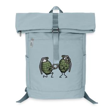 Hand Grenade Marriage Proposal Couples Army Ring Engaged - Laptop Backpack - ice blue - Front