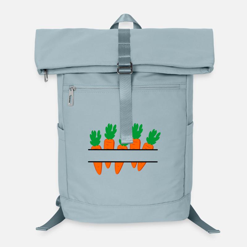 Carrot banner with orange carrots Laptop Backpack