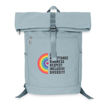 Mois de la fierté LGBT - Amour. Acceptation. Bonté. - Sac à dos ordinateur - bleu glacier - Devant