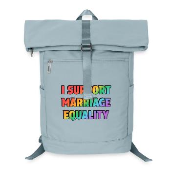 Je soutiens l’égalité du mariage - Sac à dos ordinateur - bleu glacier - Devant