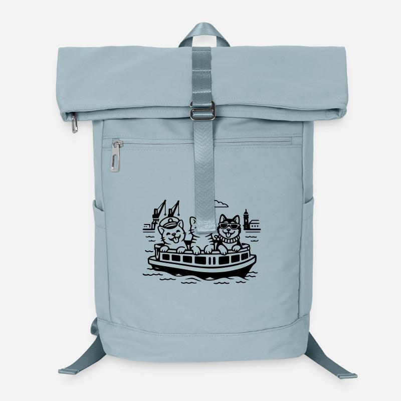 Hafen Katzen Hunde Hafenrundfahrt Hamburg  Laptop-Rucksack 