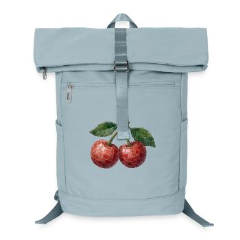 Cherry Mosaic - Artful Fruit Design - Laptop Backpack - ice blue - Front