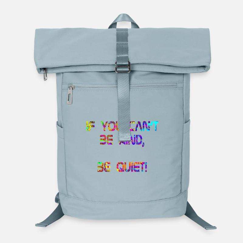 If you can't be kind, be quiet! lila rot Laptop-Rucksack 