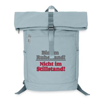 Rente Rentner Rentnerin Ruhestand stillstand..(25) - Laptop-Rucksack  - Eisblau - Vorne
