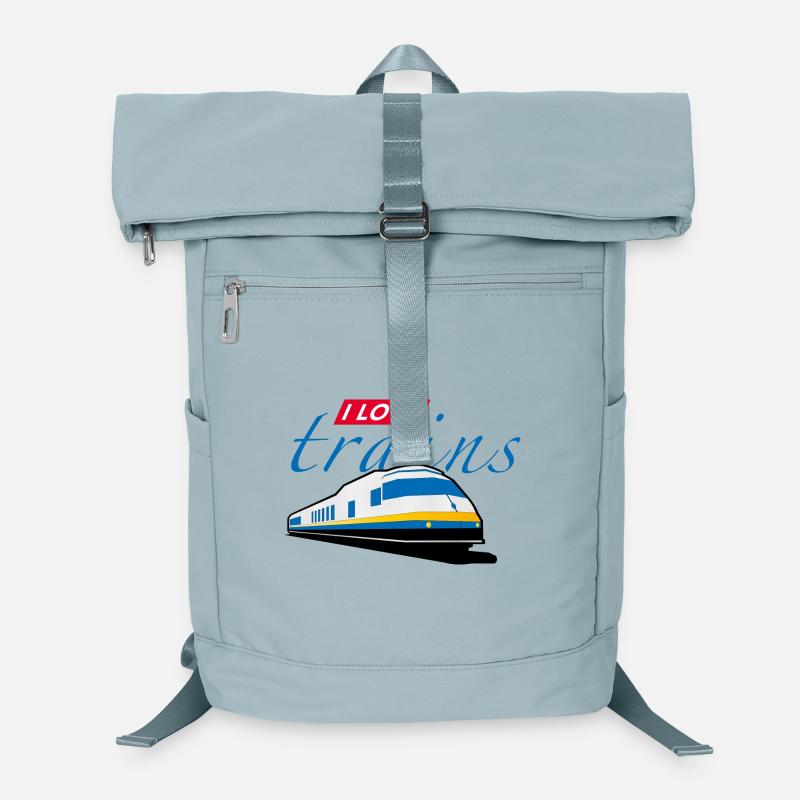 i love trains | railway Laptop-Rucksack 