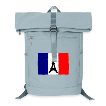 FUSSBALL. SPORT. FRANKREICH. CHAMPION. BLAU WEISS ROT - Laptop-Rucksack  - Eisblau - Vorne