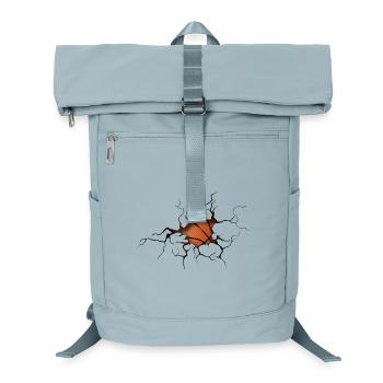 Halftone Basketball Silhouette - Laptop-Rucksack  - Eisblau - Vorne