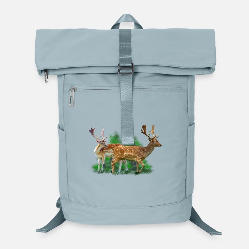 Hirsch im Waldesrauschen Laptop-Rucksack 