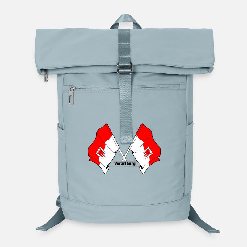 Vorarlberg Flags with Text Laptop Backpack