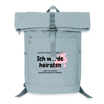 Junggesellenabschied - letzte Chance, Mädels! - Laptop-Rucksack  - Eisblau - Vorne