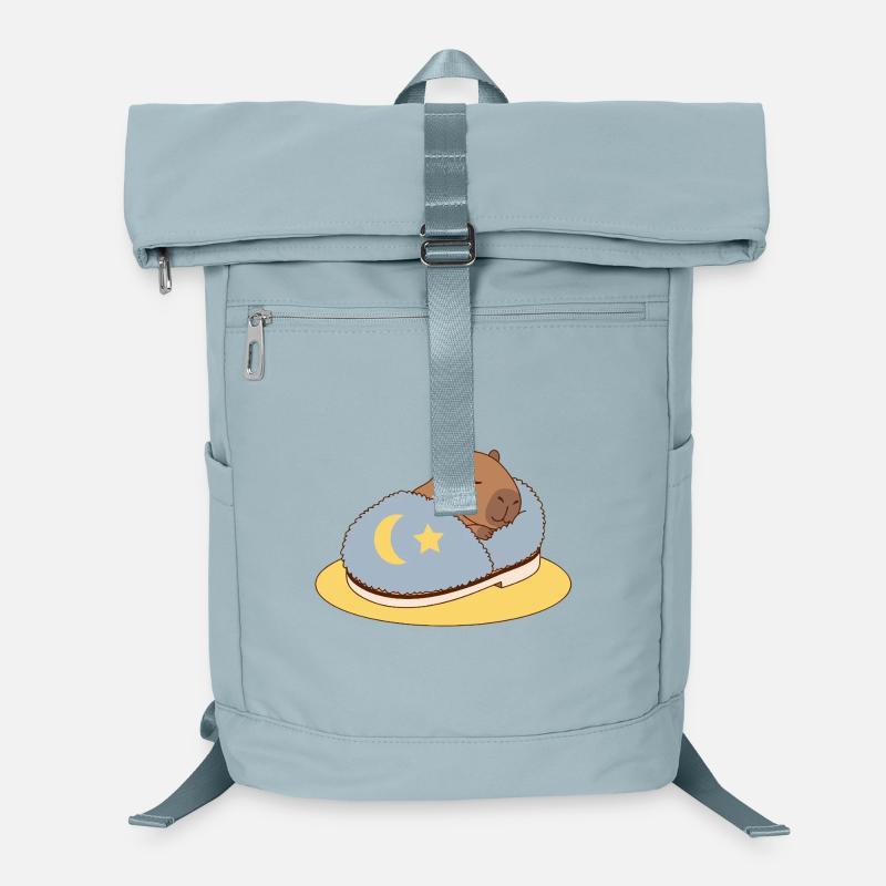 Capybara endormie dans un sommeil douillet Sac à dos ordinateur