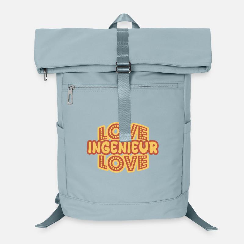 Love Engineer Love Retro Typo Laptop Backpack