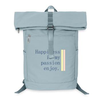 Le bonheur est ma passion - Sac à dos ordinateur - bleu glacier - Devant
