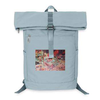 Abstract Garden of Colors - Laptop Backpack - ice blue - Front
