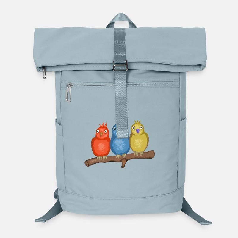 Colorful birds on a branch Laptop Backpack