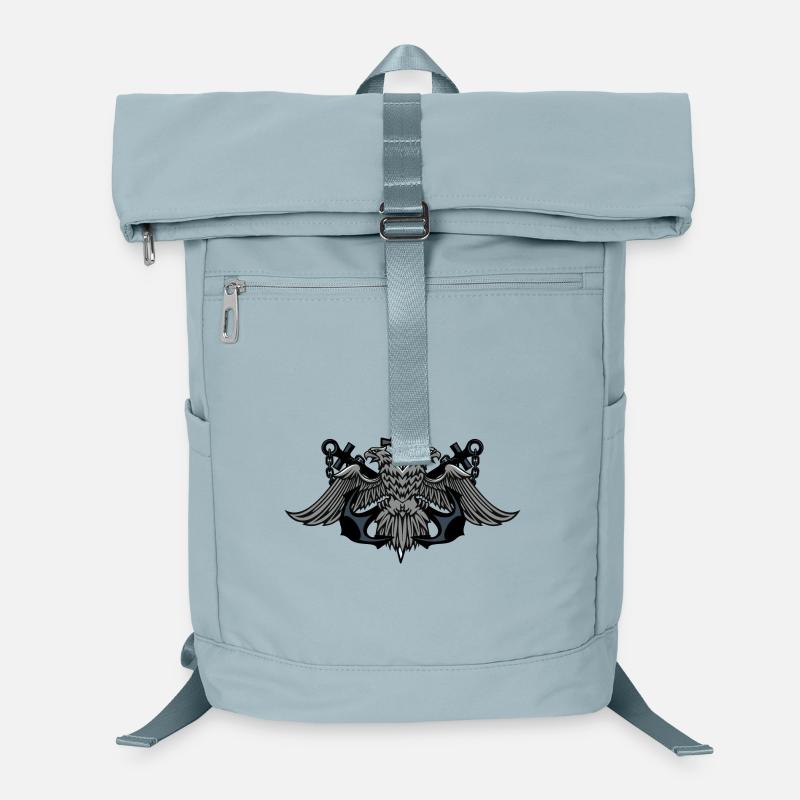 Twin Eagle Crest with Sword Laptop Backpack