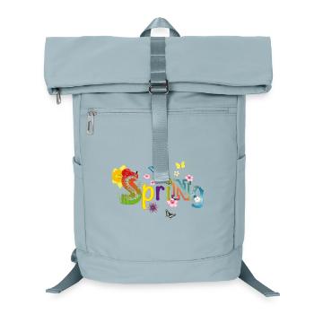 spring-like typography at the beginning of spring - Laptop Backpack - ice blue - Front