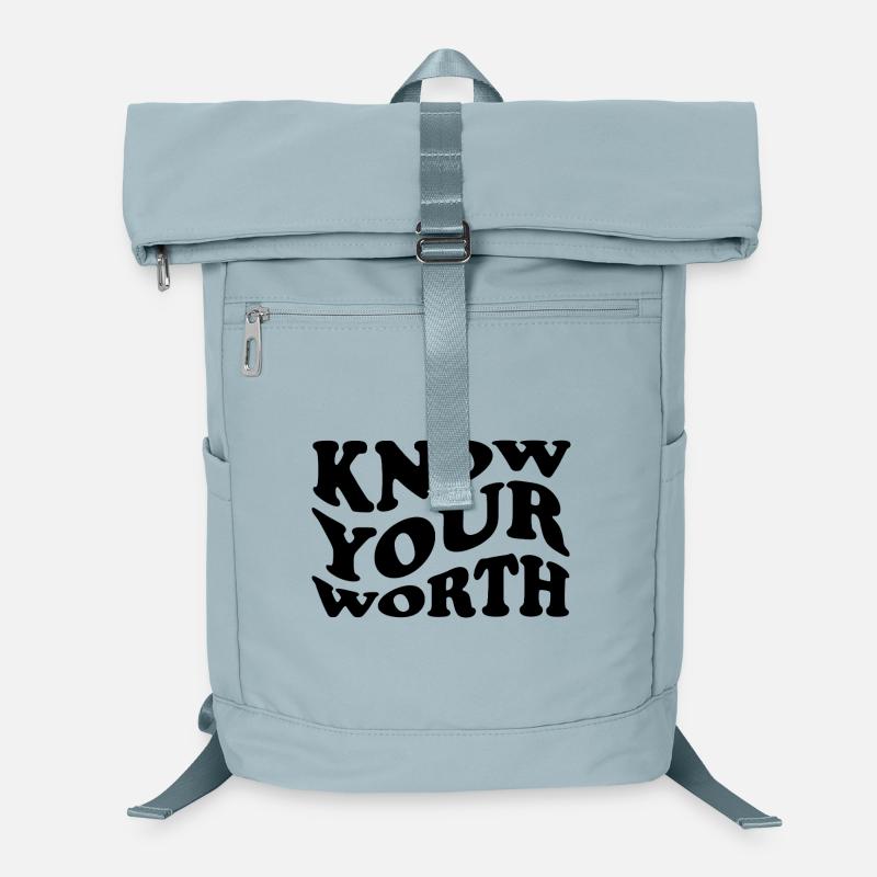 Know Your Worth – Self-Love Statement Laptop Backpack