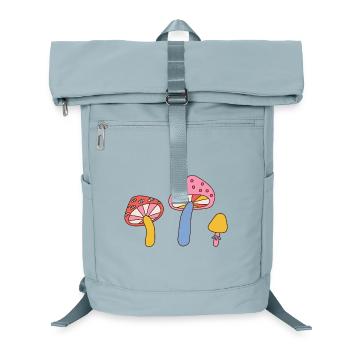 Retro Mushroom Trio – Vintage 70s Design - Laptop Backpack - ice blue - Front