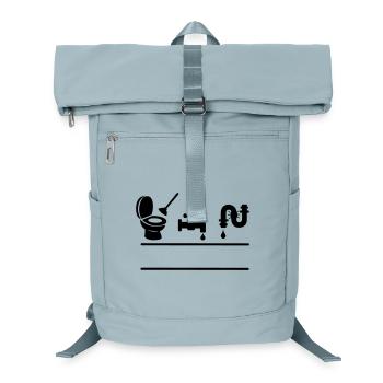 Clogged toilet, leaking faucet - Laptop Backpack - ice blue - Front