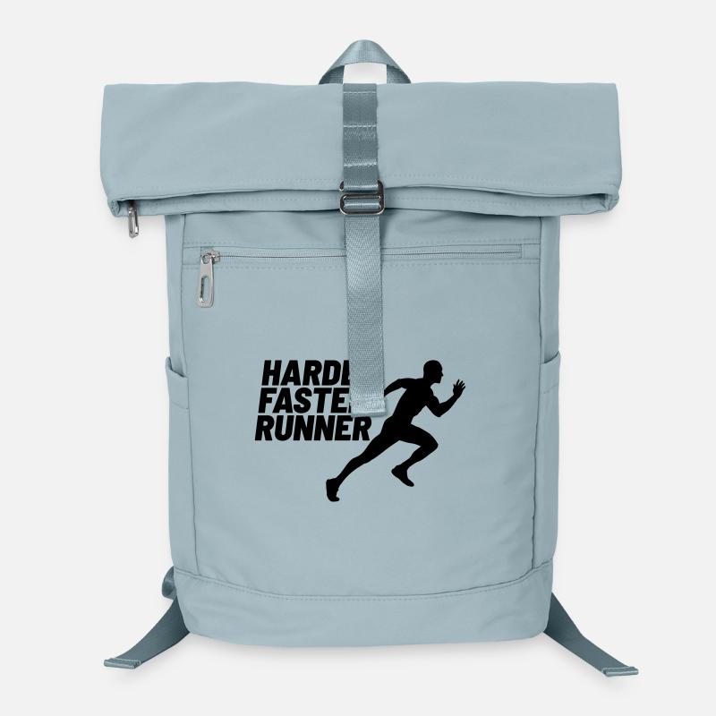 harder faster runner härter schneller Läufer Laptop-Rucksack 