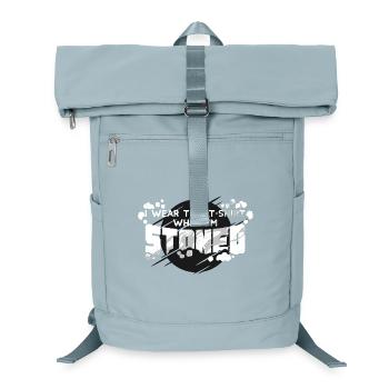 Comic Bold Statement T-Shirt Design - Laptop-Rucksack  - Eisblau - Vorne