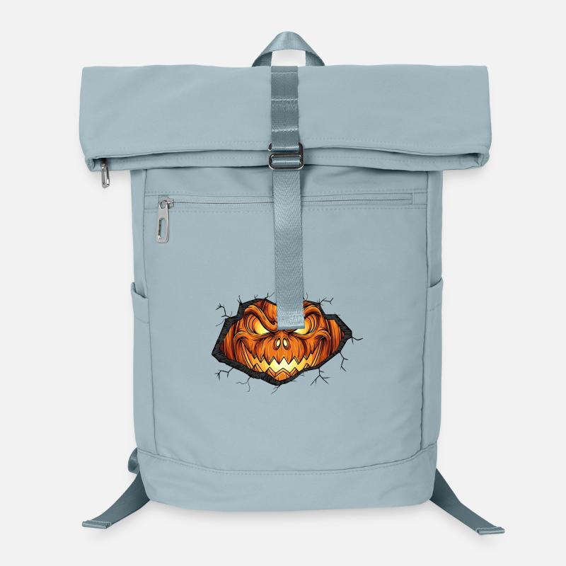 Fierce pumpkin with pointed teeth Laptop Backpack