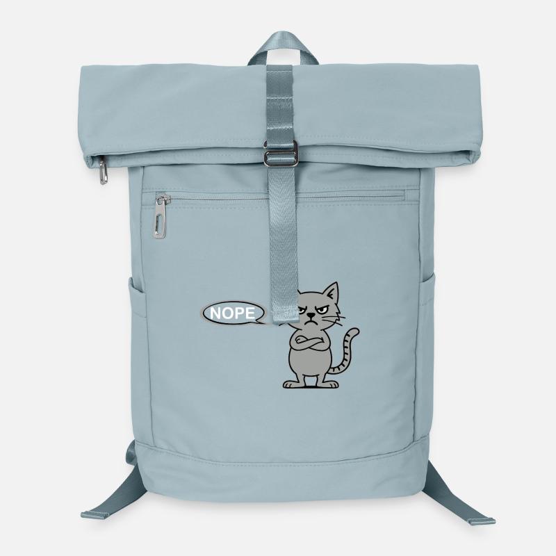 Déclaration sceptique du chat NOPE Sac à dos ordinateur