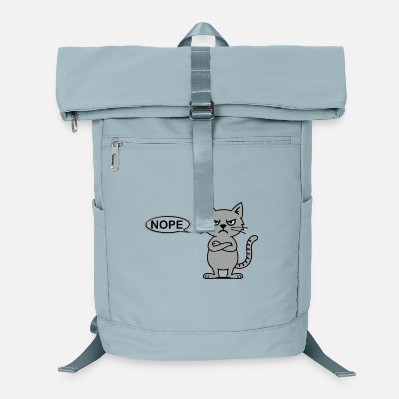 Nope – Lustige grimmige Katze, not today Laptop-Rucksack 