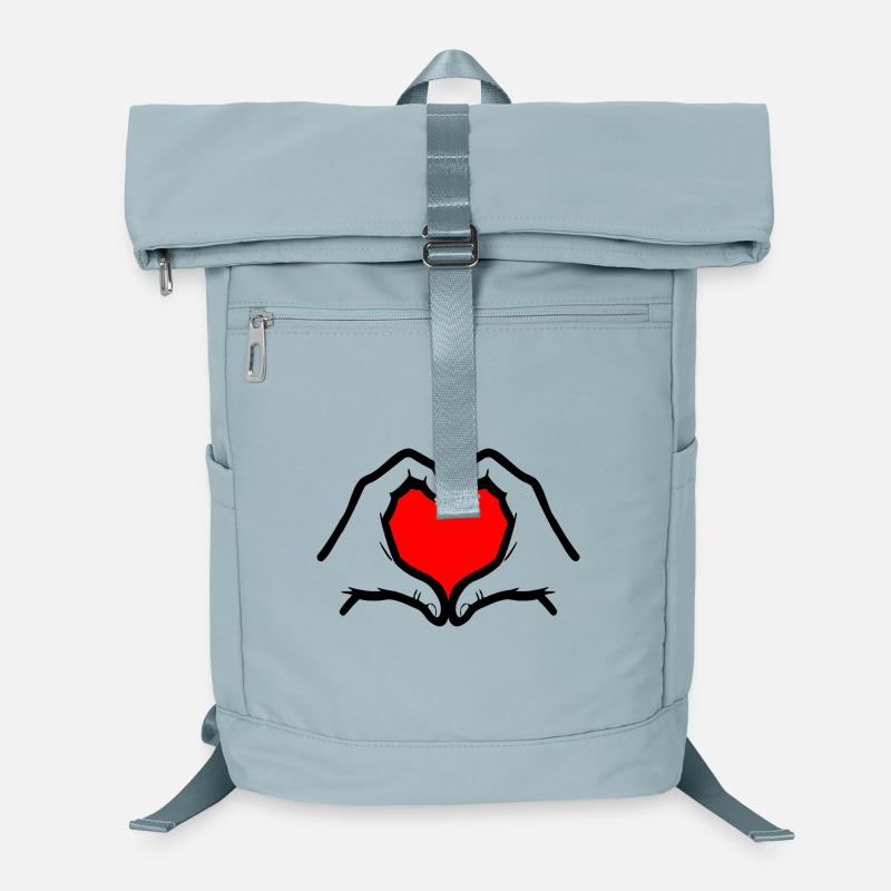 Je t’aime Symbole Mains Sac à dos ordinateur