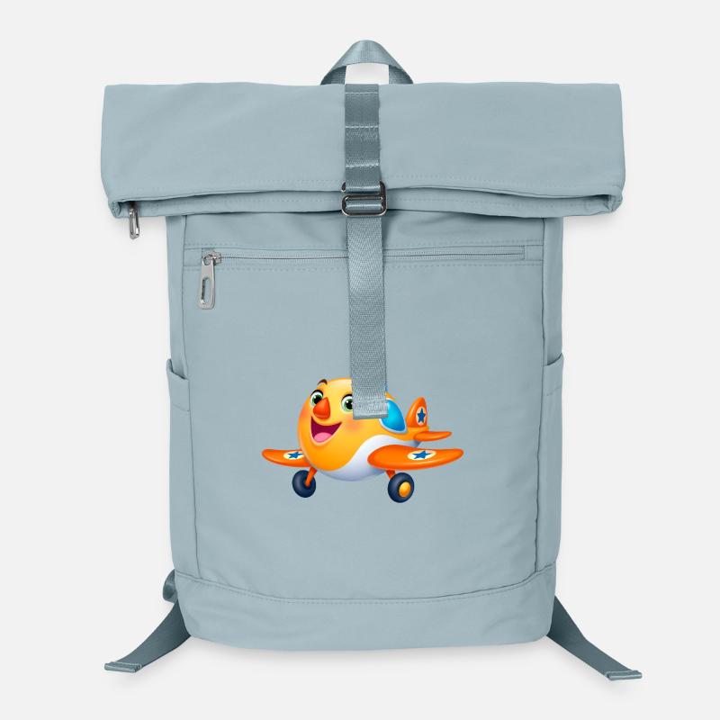Süßes Kinderflugzeug Cartoon – Flugzeug Laptop-Rucksack 