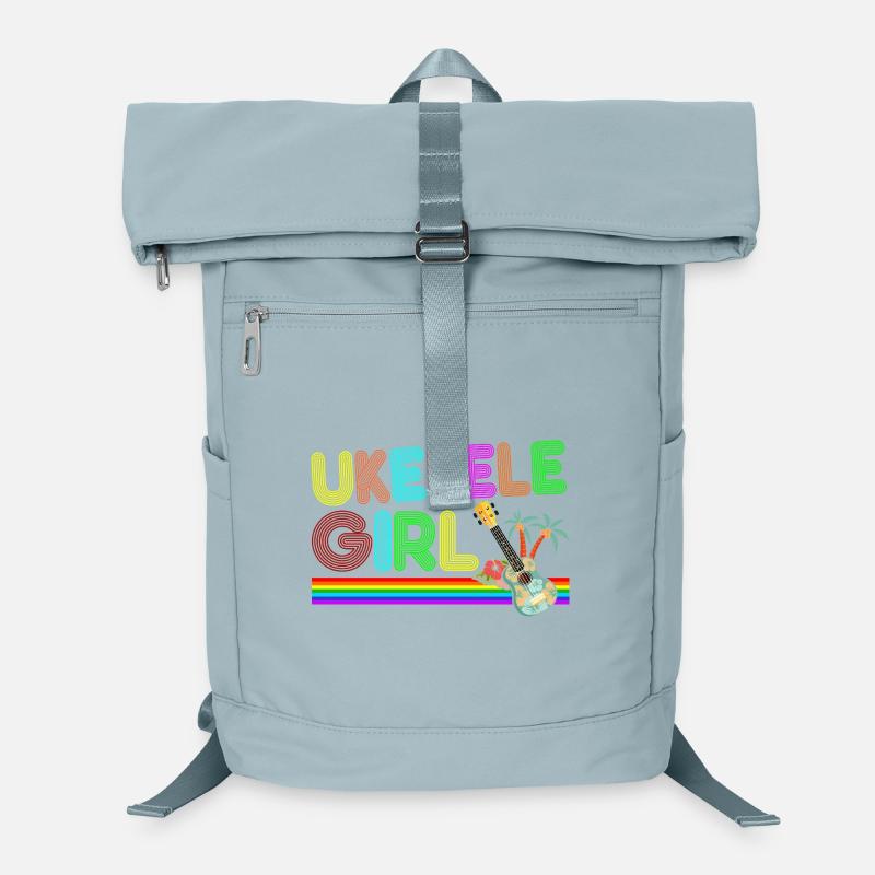 Hawaiian Ukulele Uke Retro 70s Laptop Backpack