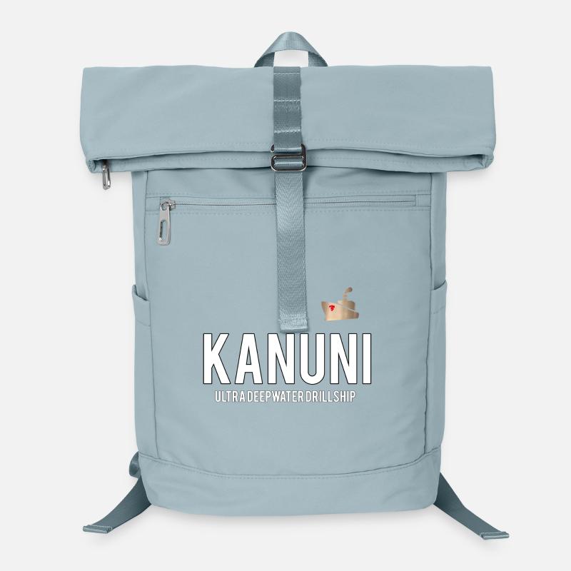 Kanuni Tiefsee Drillschip Logo Laptop-Rucksack 