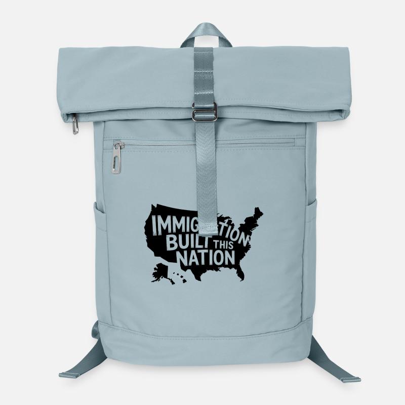Immigration built this Nation - Antifascist Tee Laptop Backpack