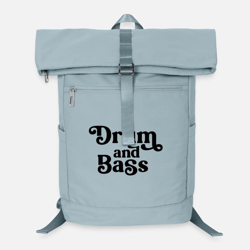 Drum and Bass Bold Typography Laptop Backpack