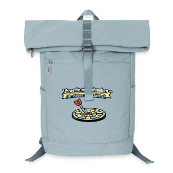 Taktischer Wurf: Dart Humor - Laptop-Rucksack  - Eisblau - Vorne