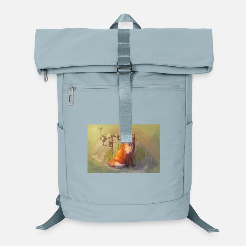 Autumn Fox Poster Laptop Backpack