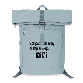 Intelligence Ability to Adapt Change | Leet Art - Laptop Backpack - ice blue - Front