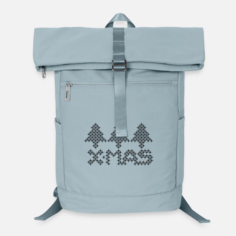 xmas tree weihnachten baum pixel muster symbol Laptop-Rucksack 