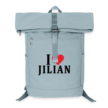 T-Shirt Ich liebe Jilian T-Shirt Geschenkidee - Laptop-Rucksack  - Eisblau - Vorne