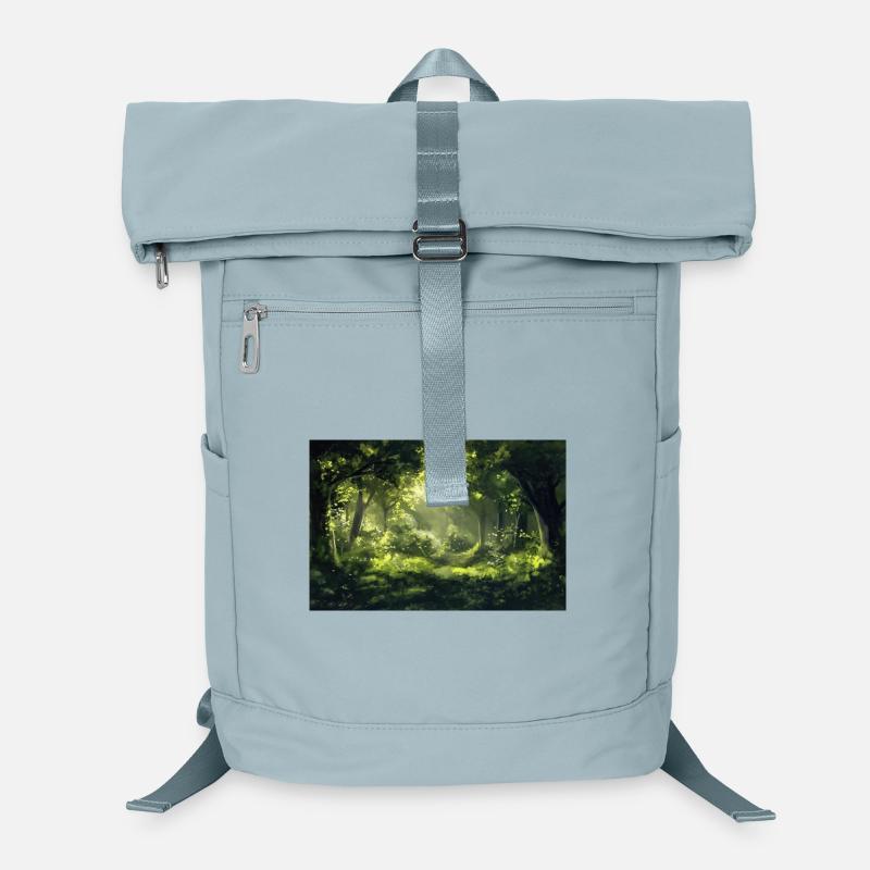 Poster Illustration Paysage de Forêt Sac à dos ordinateur