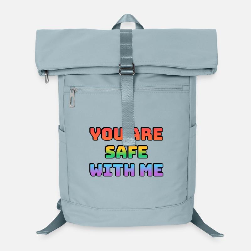 You Are Safe With Me - LGBT Safe Space Laptop Backpack