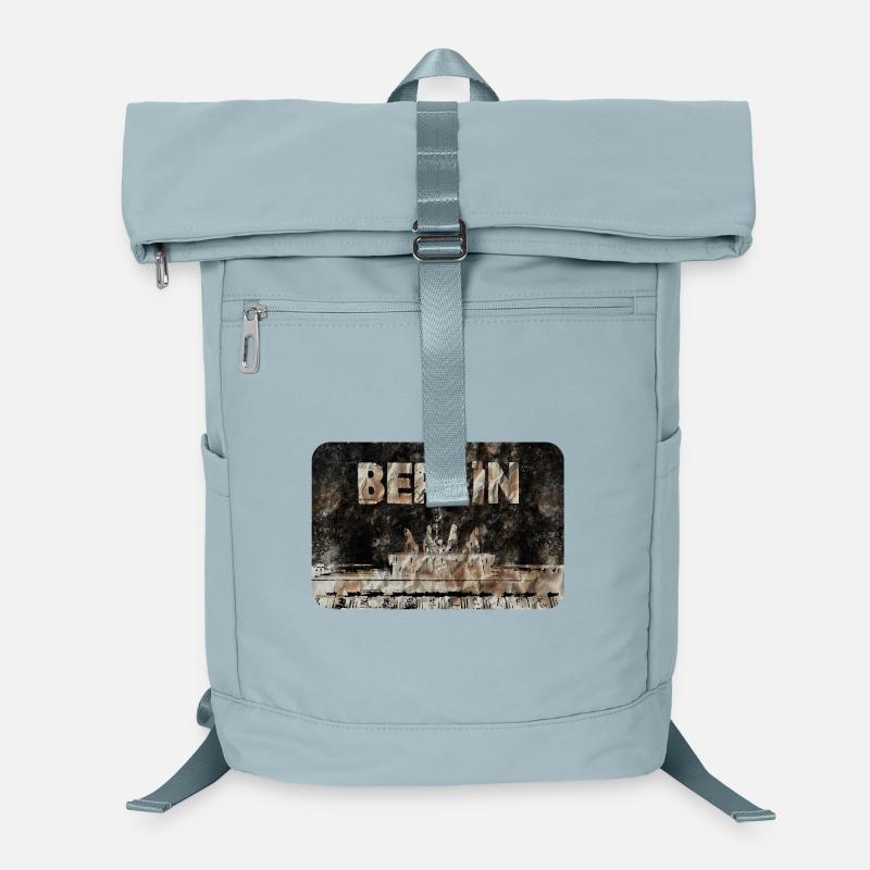 Berlin Verwittertes Betonmuster Laptop-Rucksack 